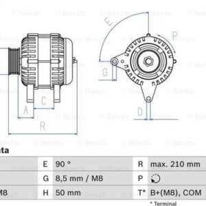 BOSCH 0 986 081 340 - Generator